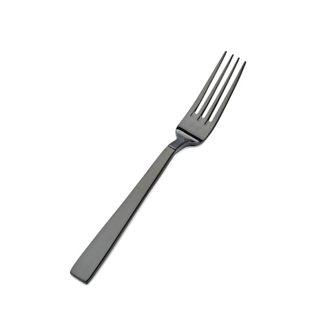 Bon Chef Roman, Dinner Fork, Euro, Mirror Finish, 18/10, 8.13" - Black , set of 12 S3706B